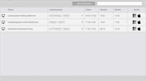 Konferenzübersicht_Liste